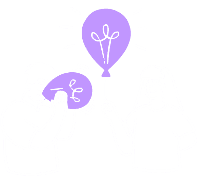 Woman with baloons